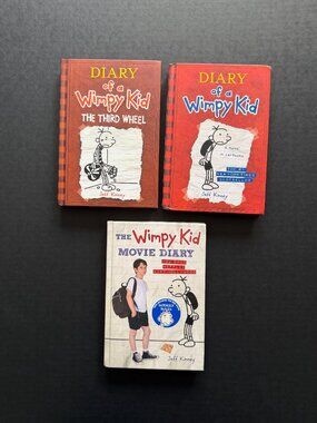 3 – “Diary Of A Wimpy Kid” Hardcover Books/Jeff Kinney